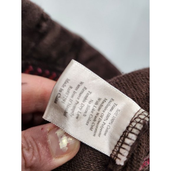 Johnny Was Womens BOHO Embroidered Jacket Size Medium Brown Cotton Button Front - Picture 9 of 9